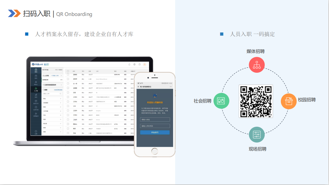 HR系統(tǒng)掃碼入職